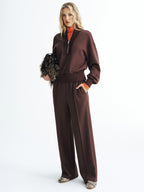 V-Neck Half-Zip Sweatshirt