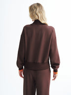 V-Neck Half-Zip Sweatshirt