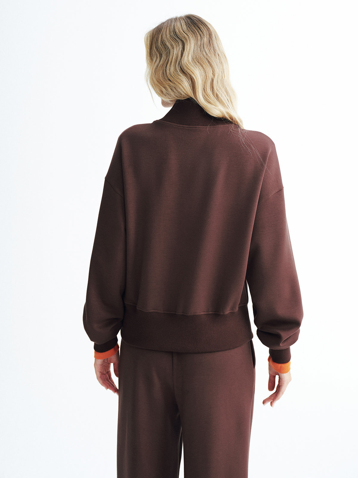 V-Neck Half-Zip Sweatshirt