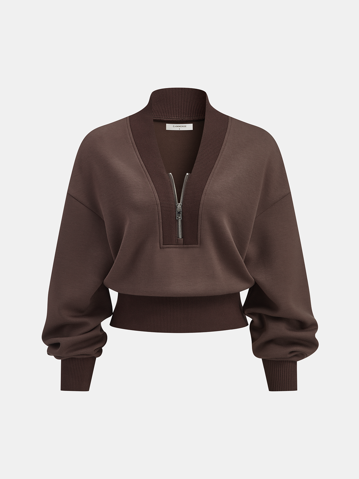 V-Neck Half-Zip Sweatshirt