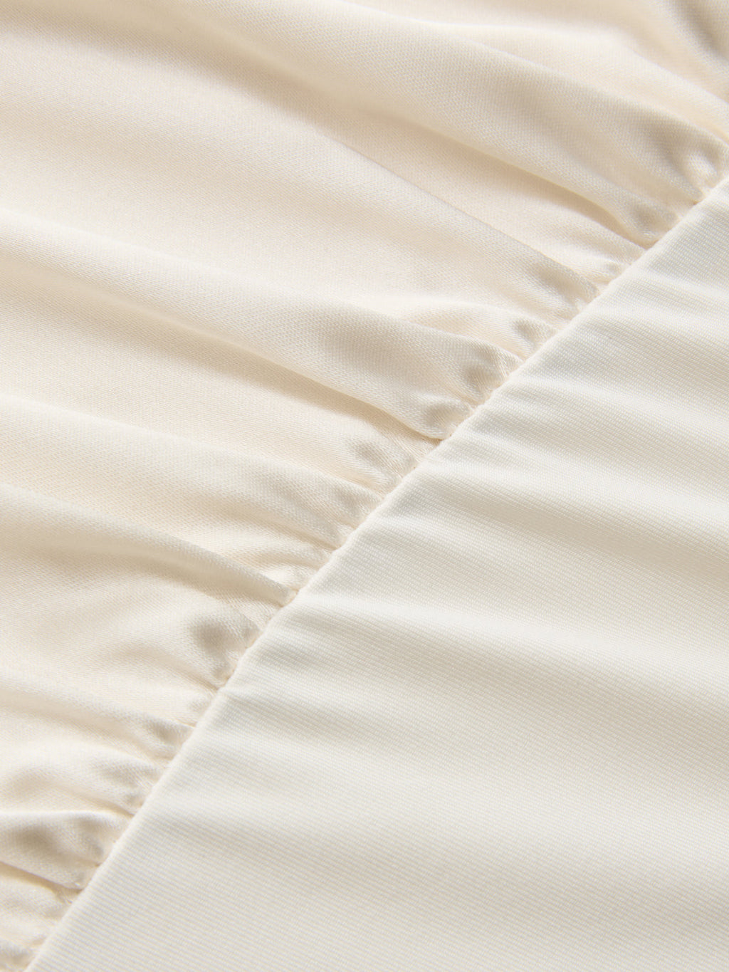 Satin One-Shoulder Drape Bodysuit