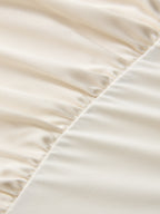 Satin One-Shoulder Drape Bodysuit