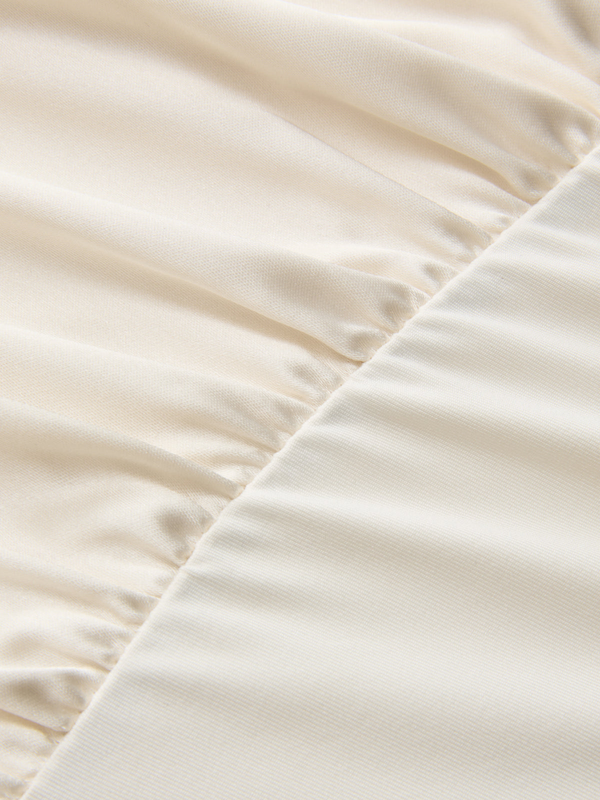 Satin One-Shoulder Drape Bodysuit