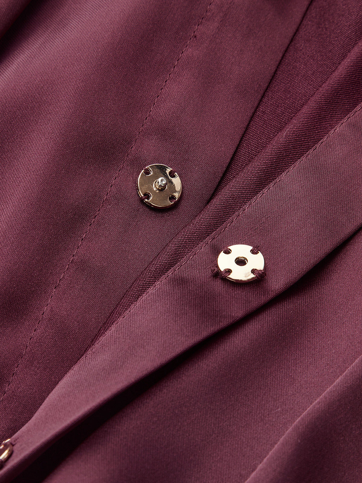 Collared Draped Satin Long Sleeve Bodysuit