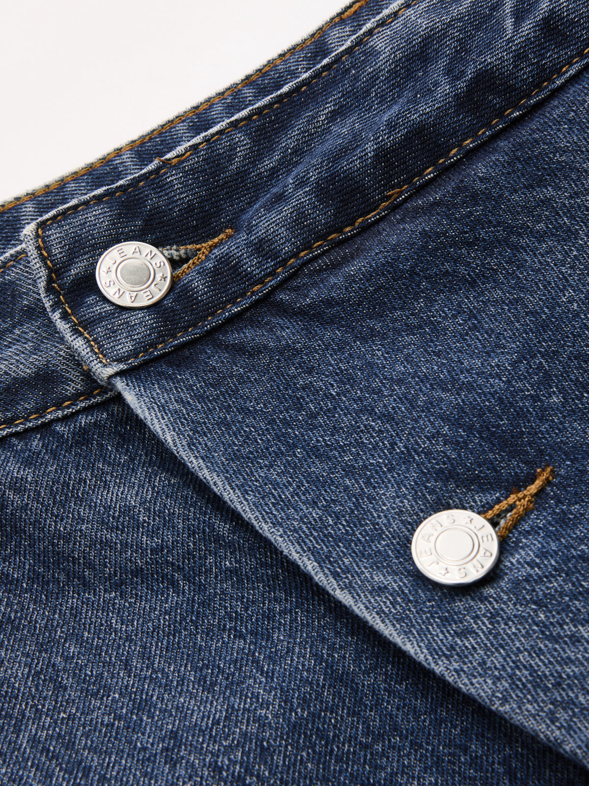 Asymmetric Waistband Mid-Waist Balloon Jeans