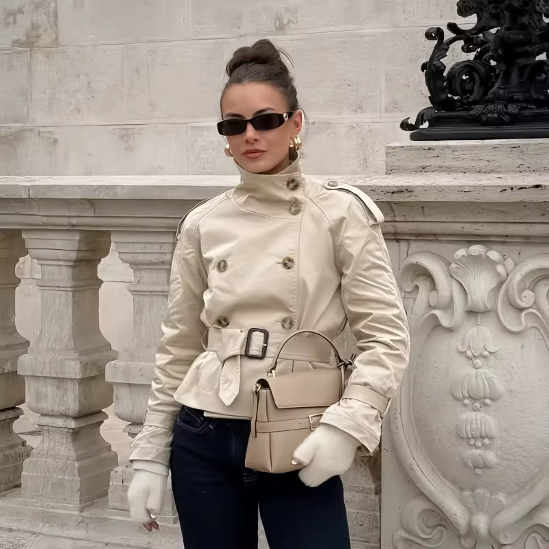 Lyss Cropped Trenchcoat