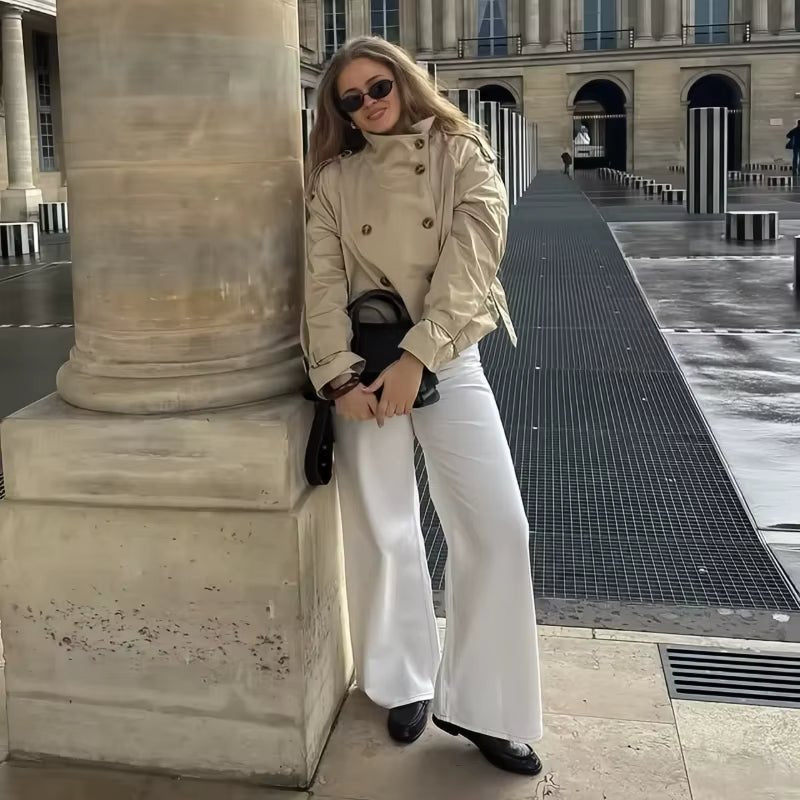 Lyss Cropped Trenchcoat