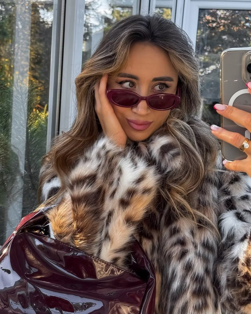 Zoe Imitatiebont Jas